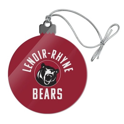 Lenoir-Rhyne University Bears Logo Acrylic Christmas Tree Holiday Ornament