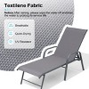 Crestlive Products Set of 2 Outdoor Lounger Aluminum Frame Chaise Lounge Chairs with Arms & 5 Adjustable Recline Positions - 4 of 4
