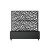 MAYEERTY Planter Box with Trellis Iron Black Louvered Classic Helen Street 01 Combined Style 72x47x16in 3-Piece Set - 4 of 4
