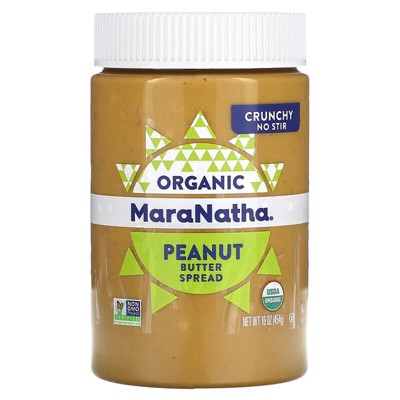 MaraNatha Organic Peanut Butter Crunchy 16 oz