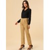 INSPIRE CHIC Women's Plaid Elastic Waist Casual Work Office Long Pants - 3 of 4