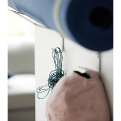 White Steel Over-the-Door Fitness Equipment Hanger