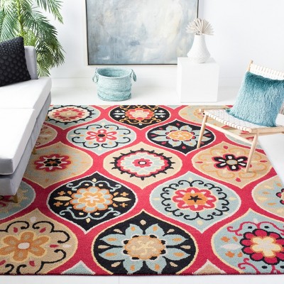 Roslyn 4' x 6' Multicolor Hand-Tufted Wool Area Rug