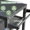Maggift 3-Tier Rust-Proof Outdoor Grill Cart with Stainless Steel Table, Rack and Wheels for Multi-Person Party, Grey, 42.24"*21.65"*32.70 - 4 of 4