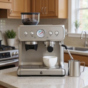 Garvee 20 Bar Espresso Machines, Professional Coffee Machine with Grinder and Milk Frother Steam Wand - 1 of 4