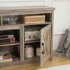 57.87" Farmhouse Barn Door TV Media Stand with Open and Closed Storage for TVs up to 65", Modern Entertainment Console for Dining Room - 4 of 4