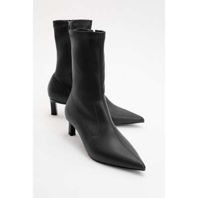 Lewin Black Pointed Toe Stiletto Boot (Women) | Prologue Shoes