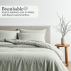 Delara 100% European Flax Linen Duvet Cover Set, Ultra Soft Smooth & Breathable with 8 Internal Ties - 4 of 4