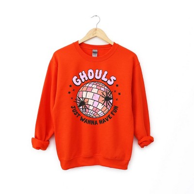 Simply Sage Market Women's Graphic Sweatshirt Ghouls Disco Ball