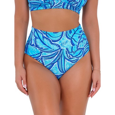Sunsets Women's Printed Fold-over High-waist Bikini Bottom - 33p Xl Seaside  Vista : Target