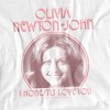 Olivia Newtonjohn I Honestly Love You Adult T-Shirt - 2 of 4