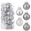 COZONY 30 Pcs Christmas Ball Ornaments Set, 2.36" Shatterproof Xmas Tree Baubles for Holiday, Wedding & Birthday Party Decorations - 2 of 4