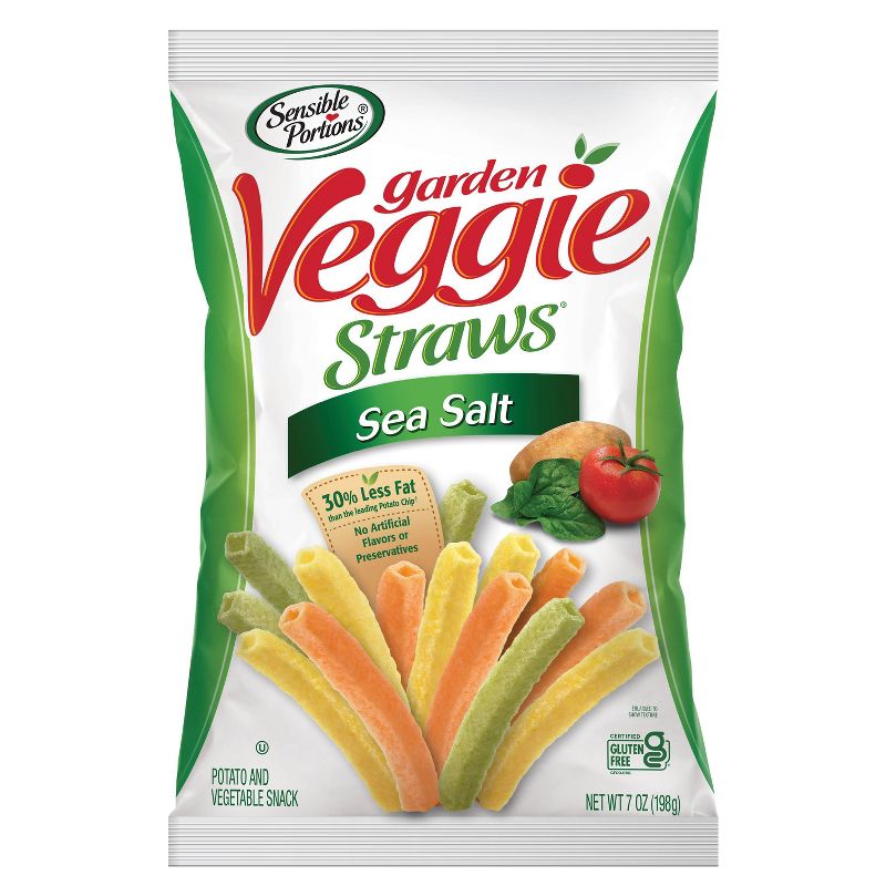 Sensible Portions Sea Salt Garden Veggie Straws - 7oz, 1 of 9