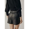 Women's Stretchy Vegan Leather Shorts - DELUC - 3 of 4