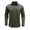 Mens Long Sleeve Polo Shirts Fall Summer Casual Button Collared Fashion Classic Top Blouse With Pocket - 3 of 4