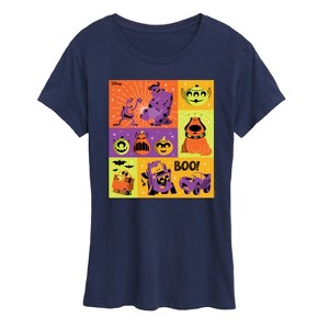 Women's - Disney - Halloween Movie Grid Short Sleeve Graphic T-Shirt - 1 of 4
