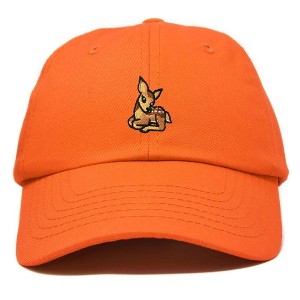 Dalix Fawn Embroidered Cotton Dad Hat Deer Adjustable Casual Baseball Cap Nature - 1 of 4