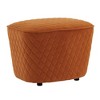 Schroeder Orange Fabric Ottoman Orange - Inspire Q - 2 of 4