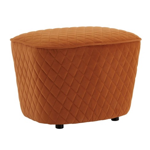 Orange cheap ottoman target