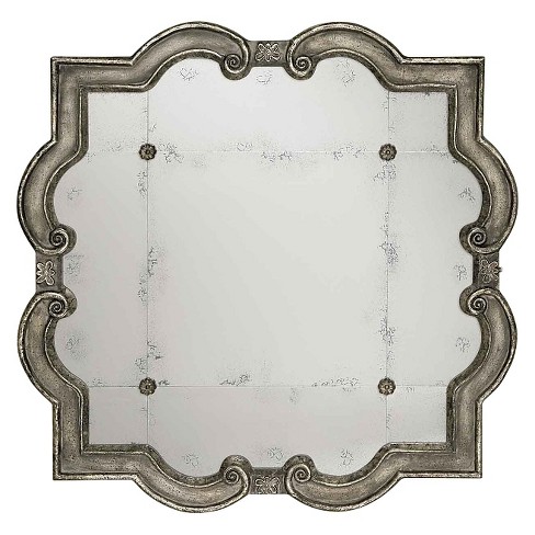 Scalloped Prisca Distressed Decorative Wall Mirror Silver Uttermost Target Not only will they embellish your walls with modern glamour, but they can also. scalloped prisca distressed decorative wall mirror silver uttermost