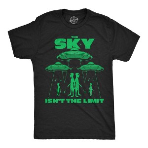 Mens Funny T Shirts The Sky Isnt The Limit Sarcastic Alien Graphic Novelty Tee For Men - Crazy Dog Men's T Shirt - 1 of 4