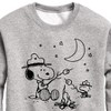 Boys' - Peanuts - Snoopy Camping Graphic Long Sleeve Fleece Sweatshirt - 2 of 4