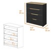 CAVINAS 4-Drawer Dresser,Modern Wide Chest of Drawers,Matte Finish Storage Cabinets for Living Room,Entryway,Bedroom Furniture - 3 of 4
