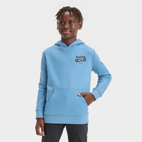 Boys' Fleece Pullover Sweatshirt - Cat & Jack™ Light Blue Xxl Husky : Target