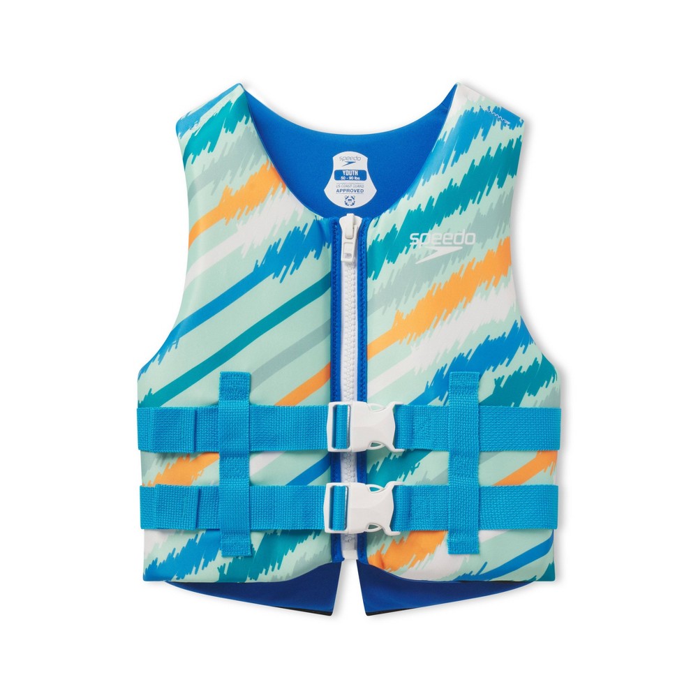 Photos - Life Jacket Speedo Youth PFD  Vest - Sketch Stripe 