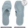 ROXONI Women Slippers Shower Pool Sandals Criss Cross Bathroom Quick Drying Slippers - 3 of 4