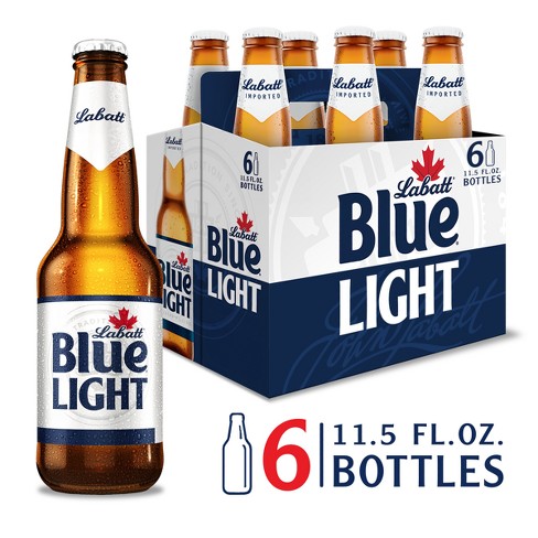 Labatt Blue Light Canadian Pilsener Beer - 6pk/12 fl oz Bottles - image 1 of 4