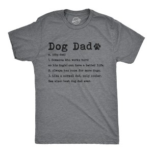 Mens Dog Dad Definition T Shirt Funny Fathers Day Pet Puppy Animal Lover Graphic Tee - Crazy Dog Men's T Shirt - 1 of 4