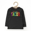The Juniper Shop Let's Get Tacos Varsity Toddler Long Sleeve Tee - 2 of 4