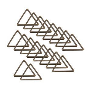 Unique Bargains Jewelry Handmade Triangle Earrings Beading Hoop 30 Pcs - 1 of 4
