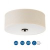 Progress Lighting Inspire 1-Light LED Flush Mount, Antique Bronze, Linen Shade - 3 of 4
