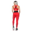 Women's Cut Out Back Mesh Sports Bra & Leggings Set - White Mark - 3 of 4