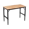 Gulches 48" Heavy-Duty Adjustable Workbench - 2000 LBS Load Capacity, Rubber Wood Top & Non-Slip Pads, for Garage/Shop/Home/Office - 2 of 4