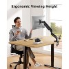 HUANUO Height Adjustable Single Monitor Arm - For 13"-32" Screens up to 22lbs, Full Motion C-Clamp & Grommet Base, VESA 75x75/100x100mm - 4 of 4