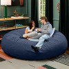 Jaxx 7 Foot Cocoon - 2-in-1 Convertible Bean Bag Bed & Large Bean Bag Chair for Adults, Lush Velvet - 3 of 4