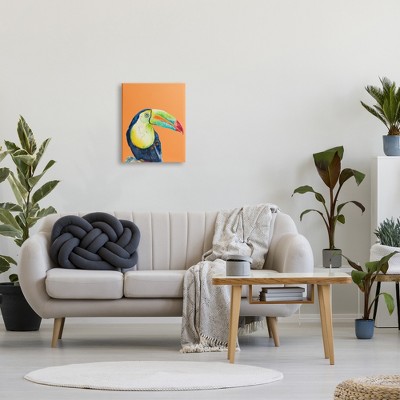 Tropical Toucan Portrait Vivid Beak Rainforest Bird Canvas Art