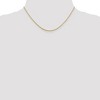 Black Bow Jewelry 1.3mm 14k Yellow Gold Solid Loose Rope Chain Necklace - 2 of 4