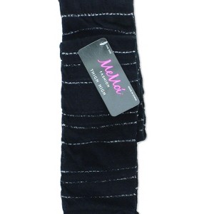 Memoi Women's Bangled Dash Sparkle Thigh High Socks - 1 of 2