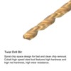 Unique Bargains 6542 High Speed Steel Titanium Plated Spiral Point Thread Tap and Twist Drill Bit Set - 4 of 4