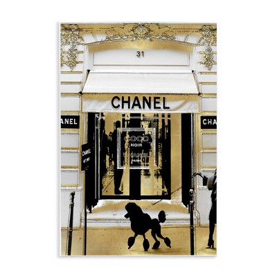 Stupell Industries Fashion Storefront Glam Poodle Wall Plaque Art