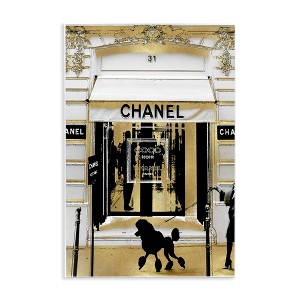 Stupell Industries Fashion Storefront Glam Poodle Wall Plaque Art - 1 of 4