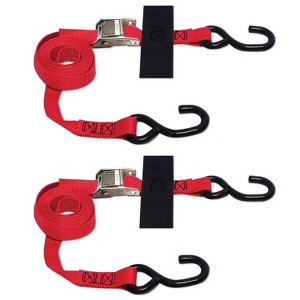 SNAP-LOC 1 in x 8 ft S-Hook Cam Strap Tie-Down 1,500 lb 2-Pack - 1 of 4