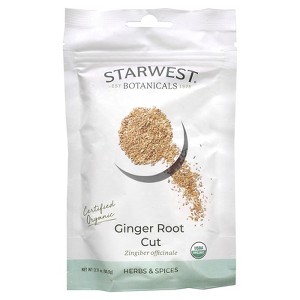 Starwest Botanicals Organic Ginger Root Cut, 3.17 oz (89.9 g) - 1 of 2