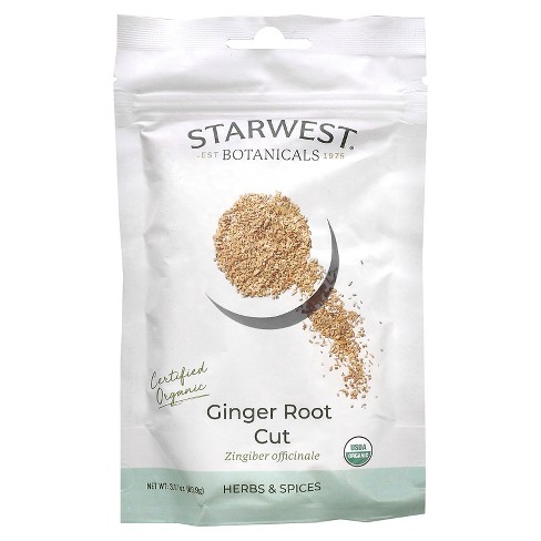 Starwest Botanicals Organic Ginger Root Cut, 3.17 oz (89.9 g) - image 1 of 2