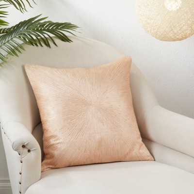 Gold Starburst 20-Inch Down Filled Decorative Pillow