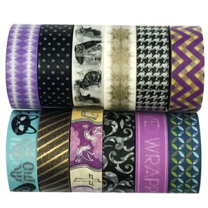Wrapables Washi Tapes Decorative Masking Tapes, Set of 12 - 1 of 4